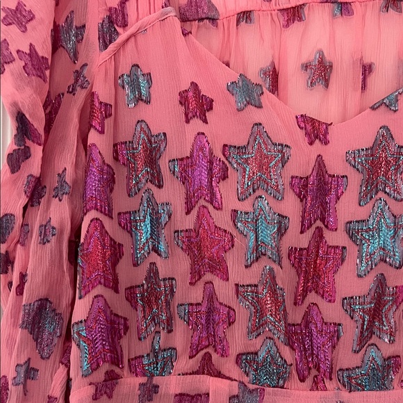 LoveShackFancy Pink and Purple Star Dress - Picture 3 of 9